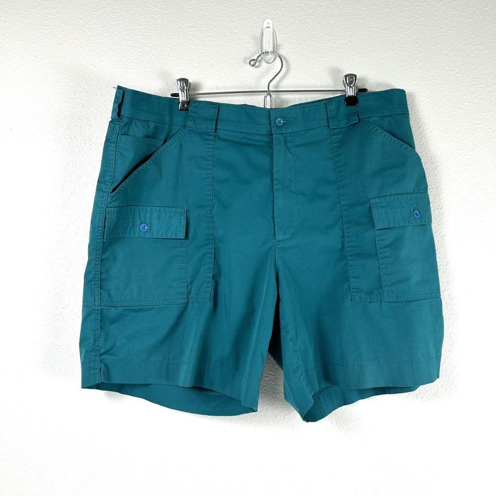 Sportif Shorts Mens Size 40 Green Hatteras Cargo Casual Outdoor Stretch 618162